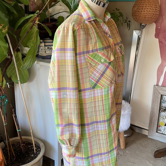 Vintage Stuart Randolph plaid dress - Picture 6 of 7